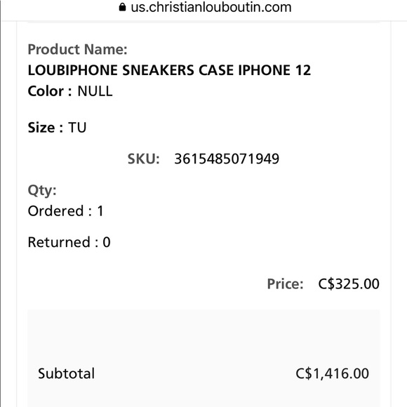 Authentic Loubi phone case for iPhone 12 - Picture 5 of 5